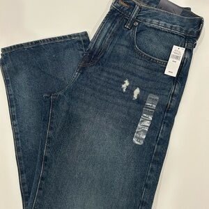 NWT Gap Dark Wash Blue Jeans size 30x30 distressed